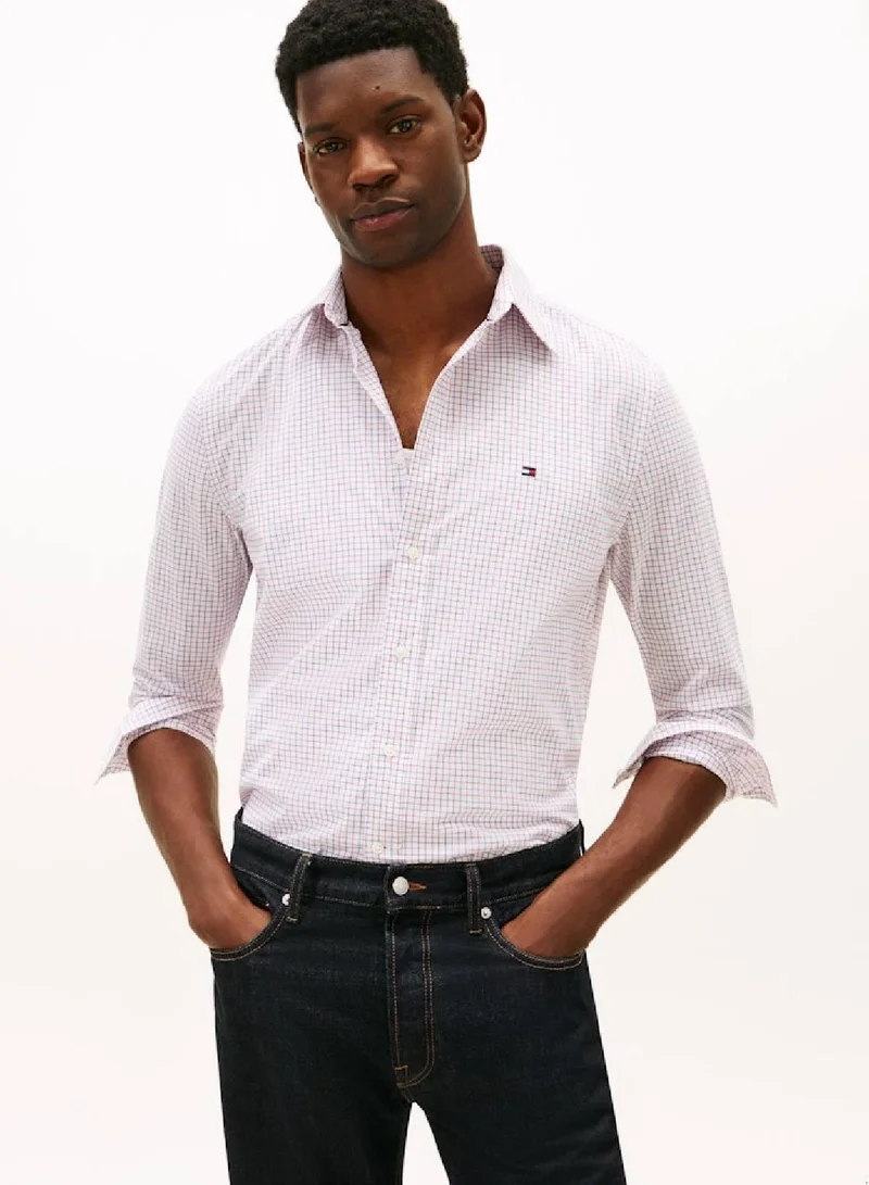 TOMMY HILFIGER TH Flex Regular Fit Tattersall Check Shirt
