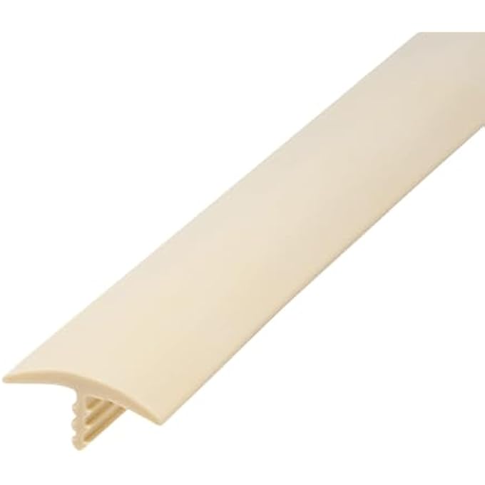 INDUSTRIES 25 FOOT ALMOND 7/8 INCH CENTER BARB TEE MOULDING T MOLDING HOBBYIST PACK, SMALL PROJECTS, ARCADE MACHINES AND TABLES - Image 2