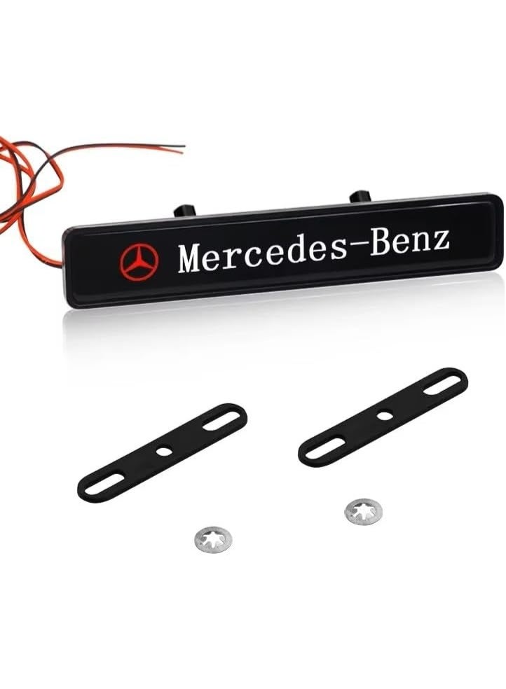 Vierex Car Front Hood Grille LED Emblem Light for Mercedes B -e n z AMG | Waterproof Decorative Badge Logo Light for W205 W204 W203 W211 W212 W213 W210 W124 W201 and More | 12V Front Grille Decoration Lamp - Image 3