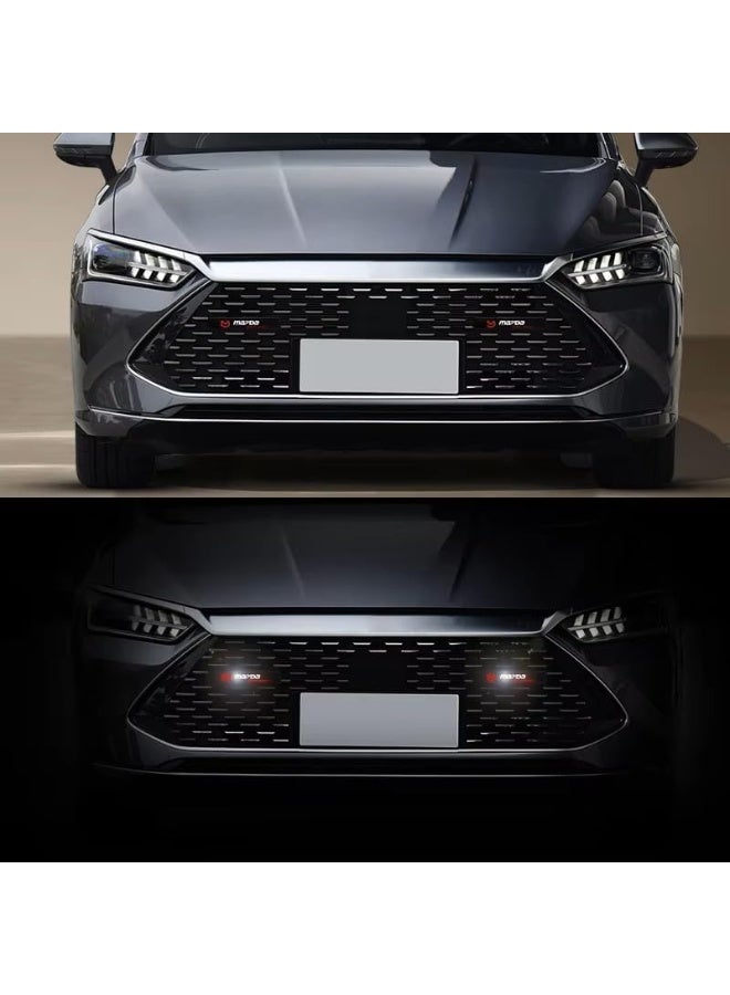 Vierex Car Front Hood Grille LED Emblem Light for Mercedes B -e n z AMG | Waterproof Decorative Badge Logo Light for W205 W204 W203 W211 W212 W213 W210 W124 W201 and More | 12V Front Grille Decoration Lamp - Image 4