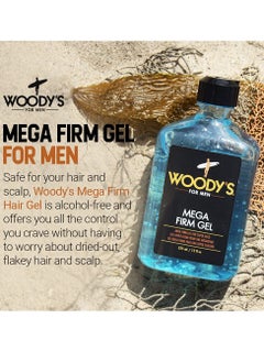 Woody's Mega Firm Hair Styling Gel for Men, Alcohol-free, Creates Body and Shine with Strong Hold Hair Gel -12 fl oz, 1 pc - pzsku/Z02C49B254050E02BCAB6Z/45/_/1739193442/120f788a-7084-4cdd-b79c-7bf6f500a33e