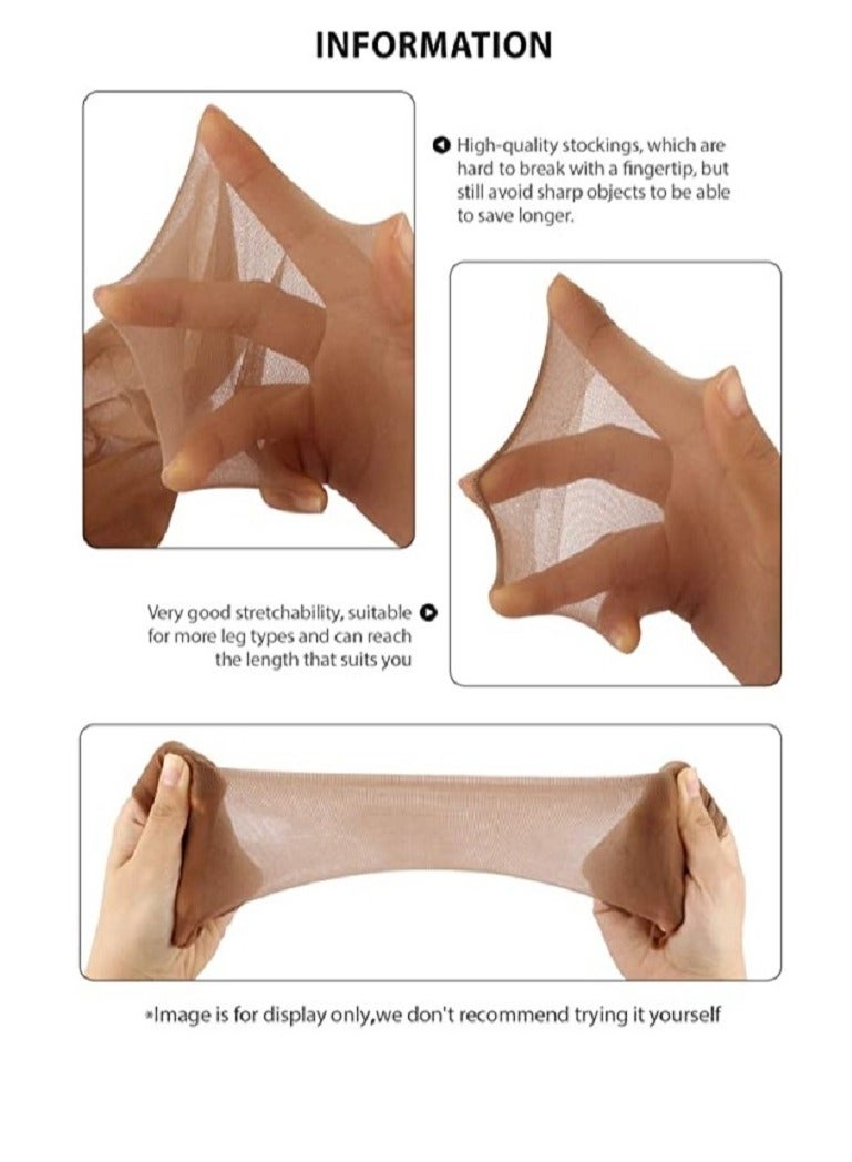Women's Knee High Socks Beige One Size A great choice for any occasion  - Image 3