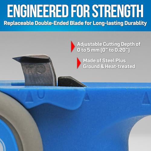 Jonard Tools RCS-25 Ratcheting Cable Slitter-Ratcheting Cable Slitter for Heavy-Duty Cables – Adjustable Cutting Depth, Replaceable Blade, and Precision Markings - Image 4
