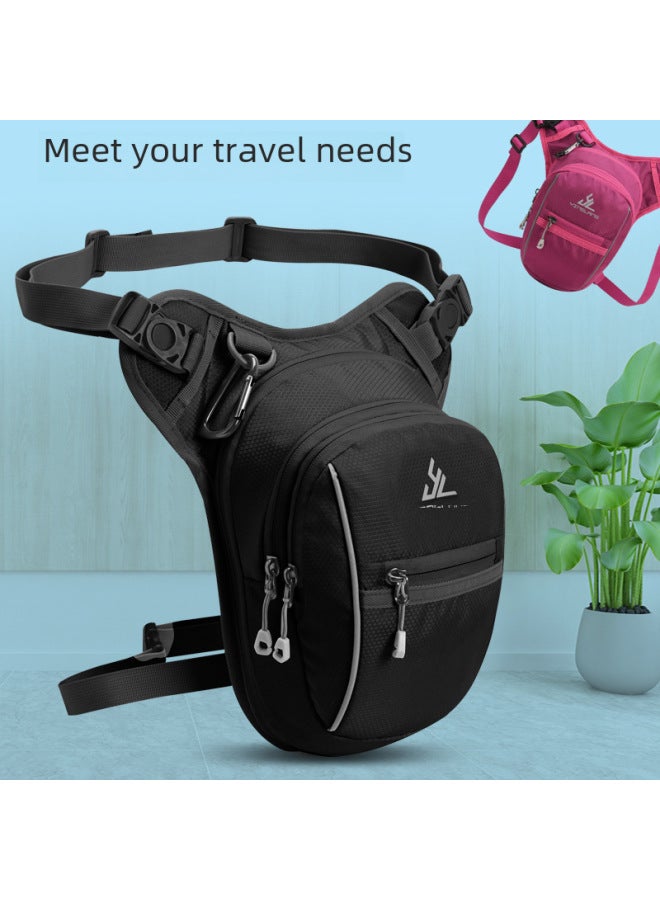 Generic Outdoor Sports Leg Bag Multifunctional Water-repellent Chest Bag Crossbody Bag Motorcycle Riding Mobile Phone Waist Bag Special Donation-Color:Blue - Image 2