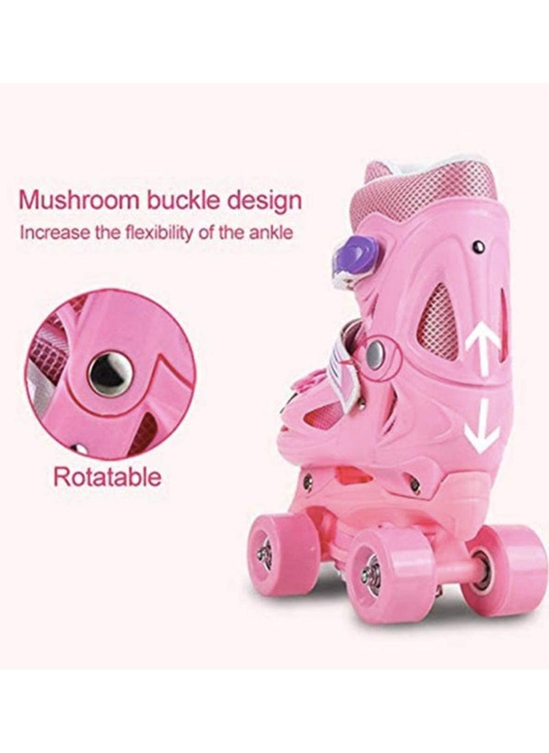 Generic - Double row roller skates  Fast Comfortable and Stylish Skates 4 wheels shoes - Image 1