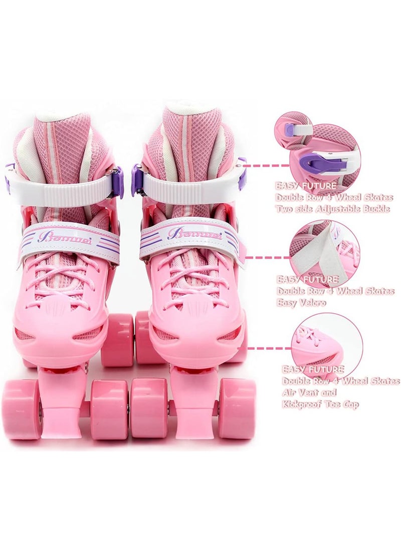 Generic - Double row roller skates  Fast Comfortable and Stylish Skates 4 wheels shoes - Image 1