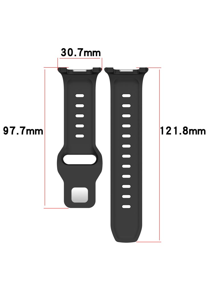 Replacement Strap for Samsung Galaxy Watch8 44mm/40mm/Watch8 Classic 46mm Dot Pattern Silicone Watch Band - Orange - Image 2