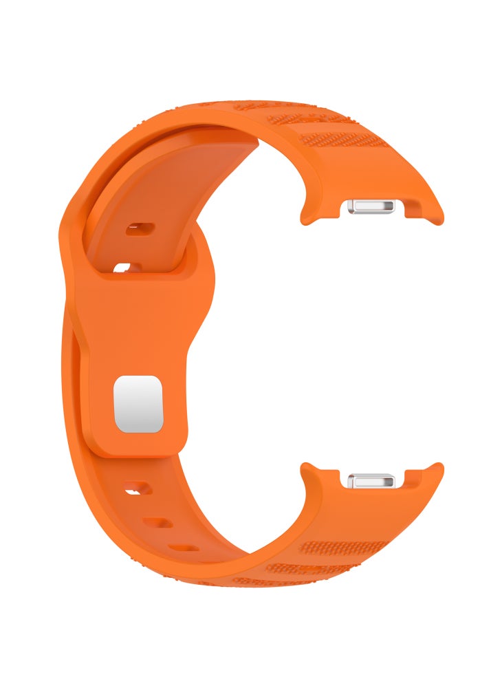 Replacement Strap for Samsung Galaxy Watch8 44mm/40mm/Watch8 Classic 46mm Dot Pattern Silicone Watch Band - Orange - Image 4