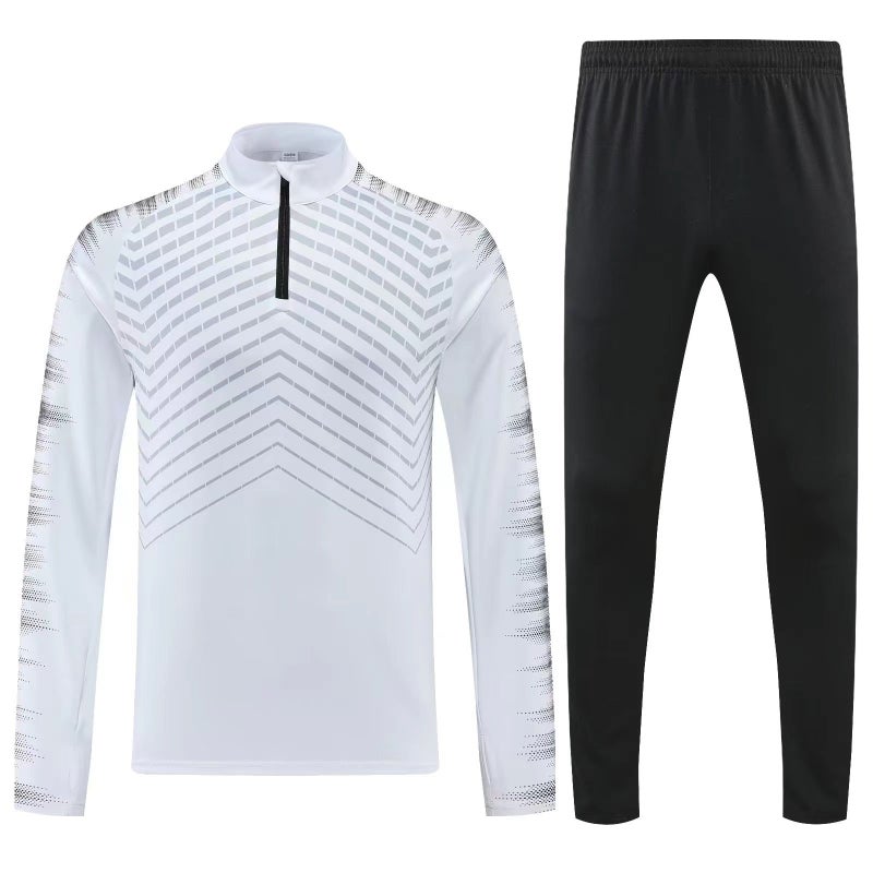 Generic Long Sleeve Soccer Training Jacket 6100 White 
