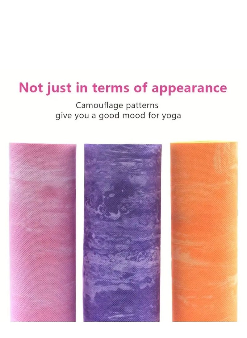 Spall Camouflage Design 6mm Yoga Mat – Non-Slip, Durable, and Comfortable Mat for Yoga, Pilates & Fitness  - Image 5