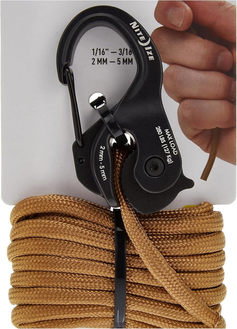 Nite Ize CamJam XT Aluminum Cord Tightener with Coyote Paracord - Image 2