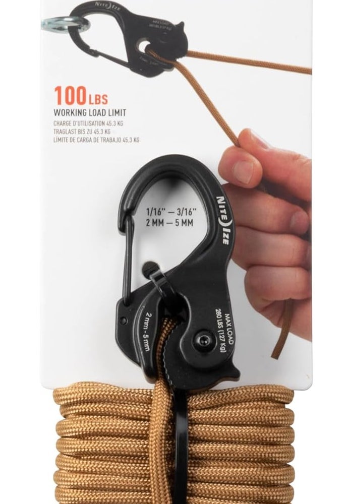 Nite Ize CamJam XT Aluminum Cord Tightener with Coyote Paracord - Image 1