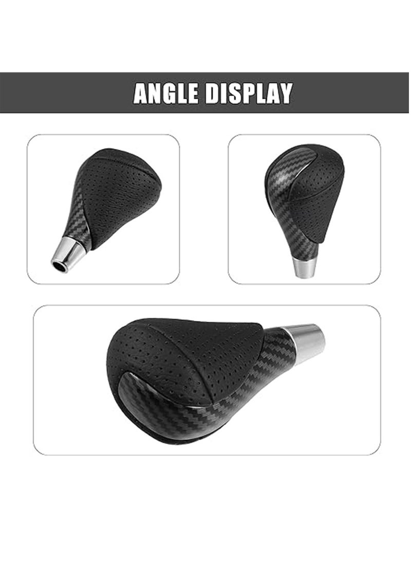 Luckam Car Automatic Gear Stick Shift Knob, Carbon Fiber Pattern Black Automatic Gear Stick Shift Knob, for Lexus RX450h 2010-2015 and Lexus F 2008-2014 - Image 5