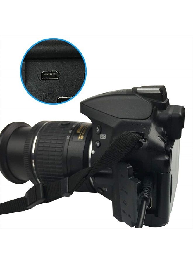 Sqrmekoko USB Interface Data Transfer Cable Compatible with Nikon Digital SLR DSLR D3300 D750 D5300 D7200 D3200, Coolpix L340 L32 A10 - Image 4
