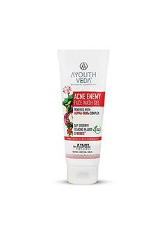 Acne Enemy Face Wash Gel; Fights Acne Removes Surface Bacteria & Impurities; Garcinia Green Tea Orange Indian Madder (Pack Of 1 100 Ml)