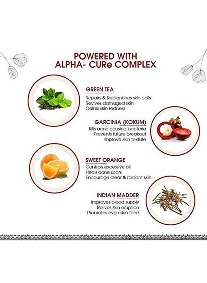 AYOUTHVEDA - Acne Enemy Face Wash Gel; Fights Acne Removes Surface Bacteria & Impurities; Garcinia Green Tea Orange Indian Madder (Pack Of 1 100 Ml) - Image 1