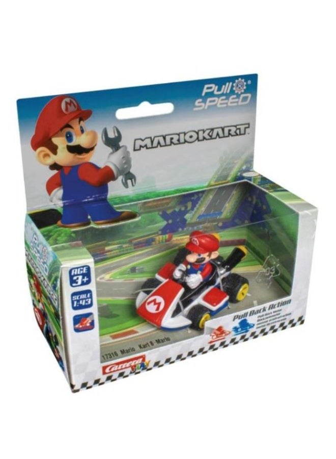 Carrera Pull & Speed Mario Kart 1:43 Scale Assorted - 1 Piece - Image 1
