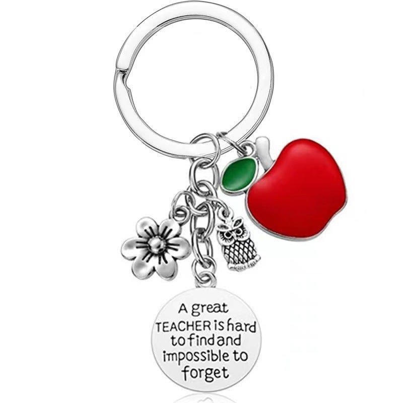 Apple Keychain Teacher Apparel Teacher'S Day Gift Keychain - Image 1