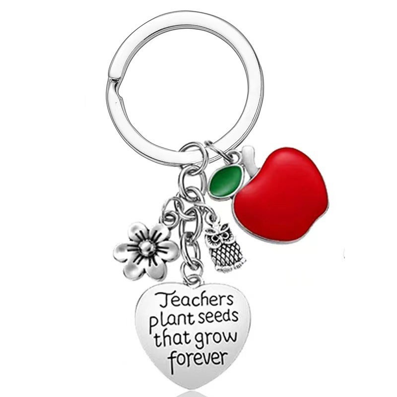 Apple Keychain Teacher Apparel Teacher'S Day Gift Keychain - Image 3