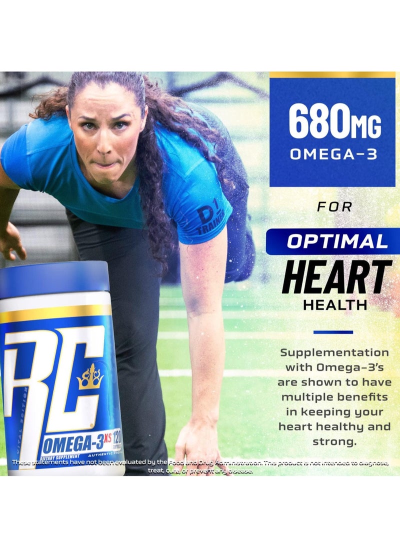 RONNIE COLEMAN Omega 3 XS 120 Softgels  - Image 5