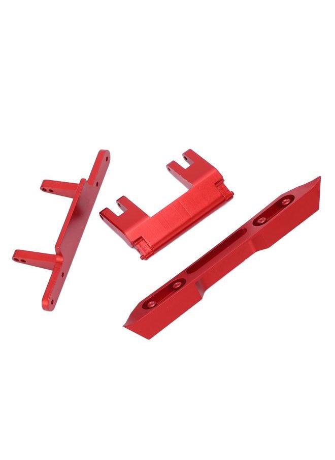 Thoraya RC Rear Bumper Kit Aluminum Alloy Rear Bumper Replacement Parts for Axial SCX24 1/24 RC Crawler Red  - Image 4