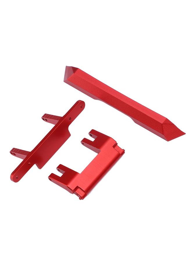 Thoraya RC Rear Bumper Kit Aluminum Alloy Rear Bumper Replacement Parts for Axial SCX24 1/24 RC Crawler Red  - Image 1