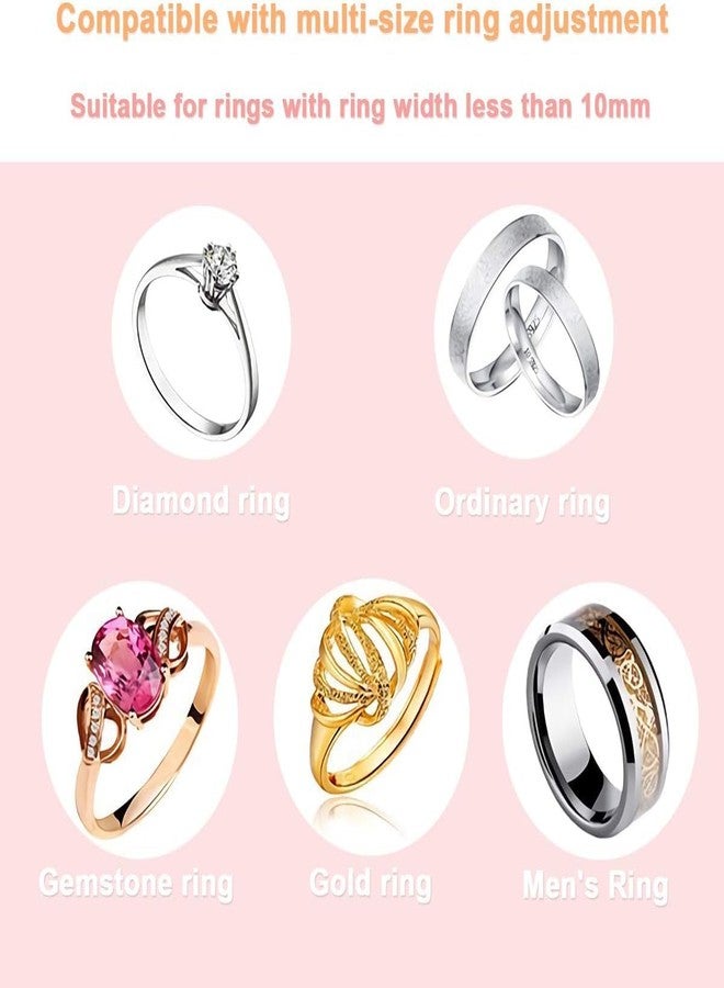 CLICKSY Ring Sizer Adjuster For Loose Rings For Women Men Tightener Resizer Fit Spiral Silicone Ring Adjuster for Loose Rings Pack of 4 - Image 5