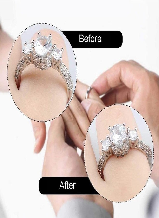 CLICKSY Ring Sizer Adjuster For Loose Rings For Women Men Tightener Resizer Fit Spiral Silicone Ring Adjuster for Loose Rings Pack of 4 - Image 2
