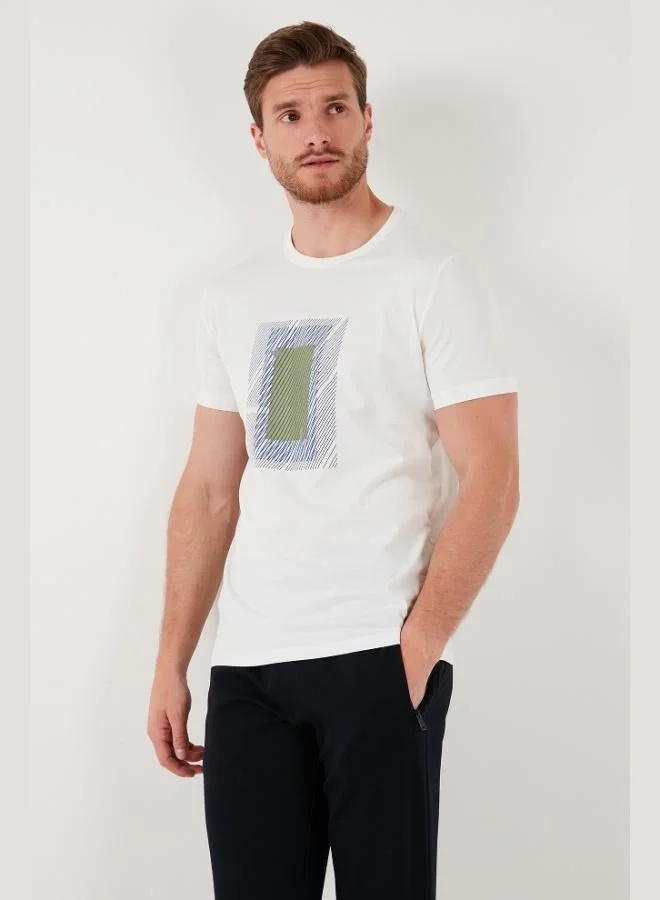 Buratti  Buratti Cotton Slim Fit Crew Neck T Shirt Men's T SHIRT 646R7930 for Men | Best Price UAE