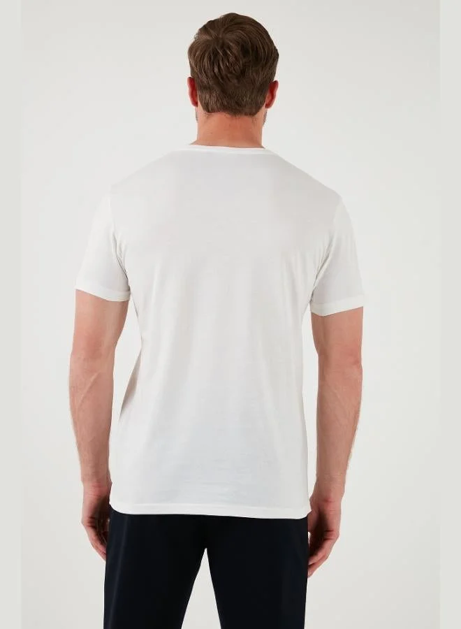 Buratti  Buratti Cotton Slim Fit Crew Neck T Shirt Men's T SHIRT 646R7930 for Men | Best Price UAE