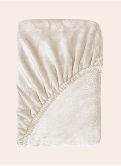 Single Fitted Velvet Sheet 120 x 200 x 25 cm-Ivory - pzsku/Z02C58D829C3AD89F82FCZ/45/_/1734352779/e8bf9a4b-9d47-4fed-9a06-27903ed68d48