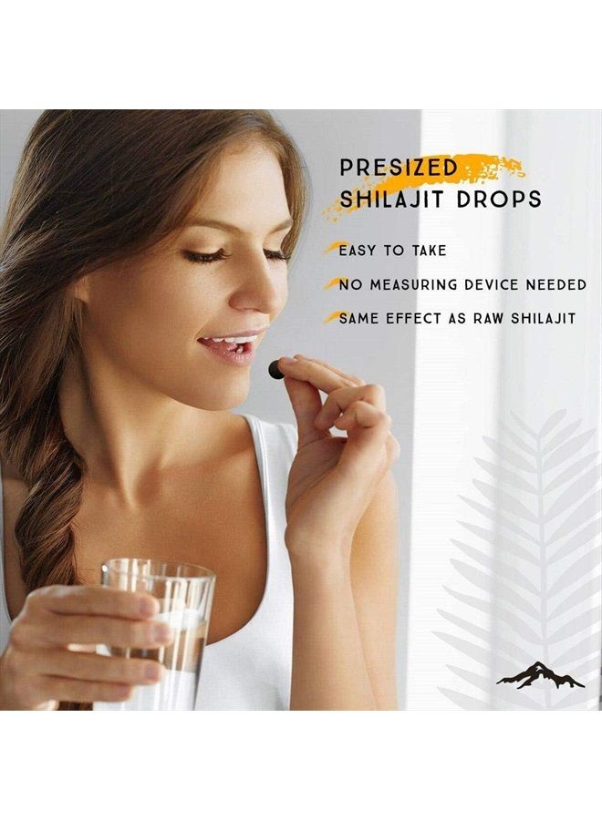 Pure Himalayan Shilajit قطرات شيلاجيت الجافة - 120 قطعة، غنية بحمض الفولفيك الطبيعي، شيلاجيت سيبيري أصلي، نقي بنسبة 100%، مركب من المعادن النادرة - Image 3