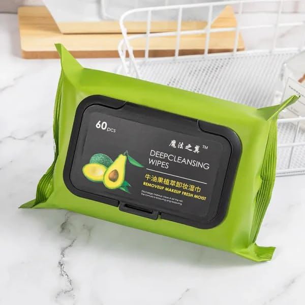 CPD Empire CPD Empire Beauty Clean Glow Makeup Remover Wipes for Face with Aloe Vera Cucumber Vitamin E Makeup Remover Wipes HydratingRefreshing Soothing 60 Pieces - Image 2