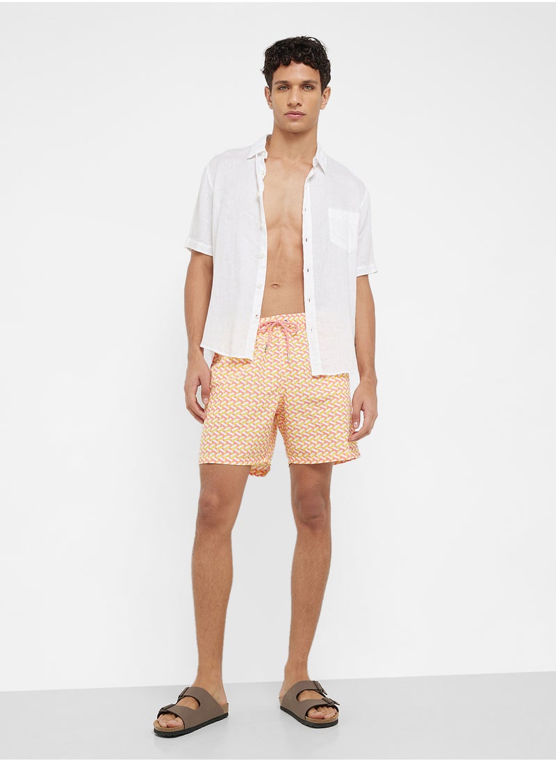 Hackett Geo Print Swim Shorts  - Image 2