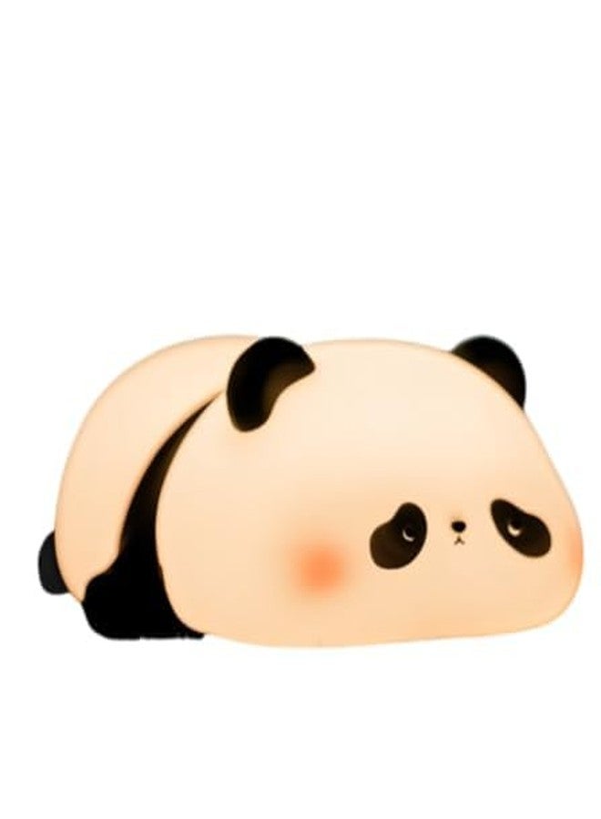 MODINITY Silicone Panda Touch Lamp Night Light for Kids Lover Gifts for Teen Girls Boys Nightlight Lamp Cute Aesthetic Baby Room Decor Gifts for Girlfreinds (Sleeping Panda) - Image 1