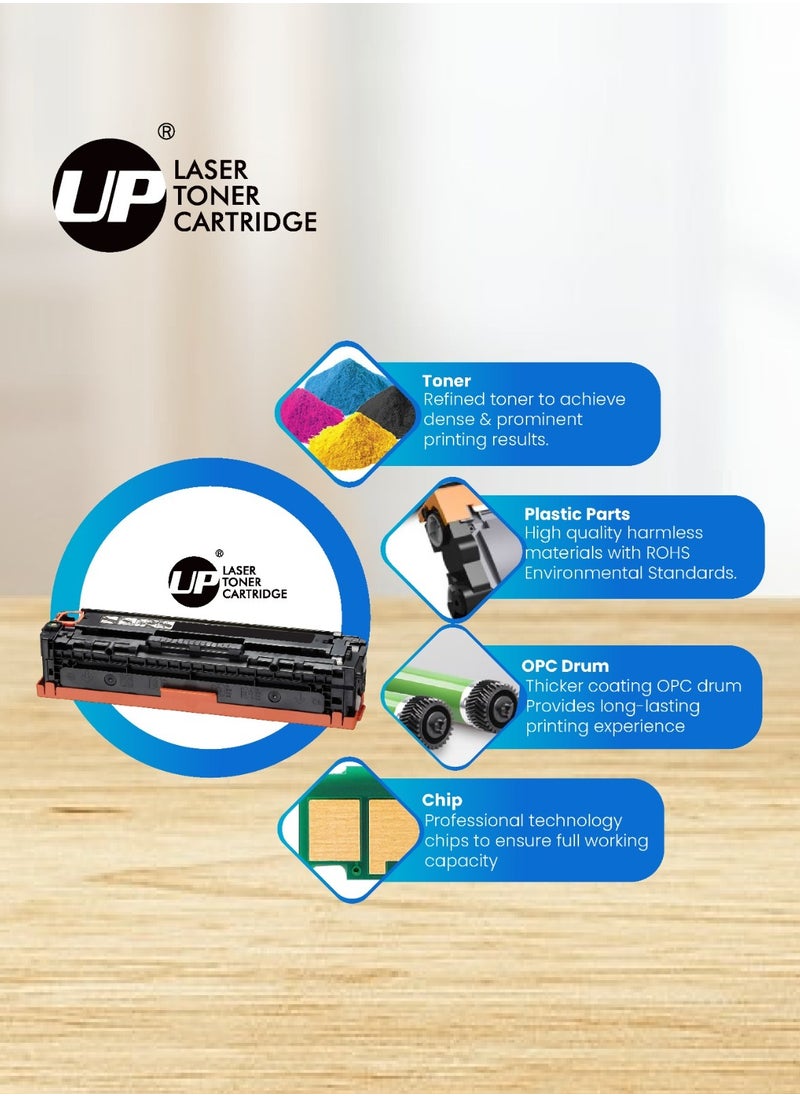 أب - خرطوشة حبر متوافقة مع UP لـ AR 310FT/270FT/276/256/318 BLK - Image 1