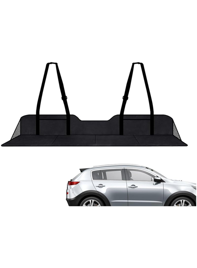 AUTOYSUR Car Back Seat Mattress Extension Plate,Foldable Car Back Seat Extender,Car Back Seat Extender, Increase Travel Trunk Space and Car Bed Camping Space for Car,black - Image 2