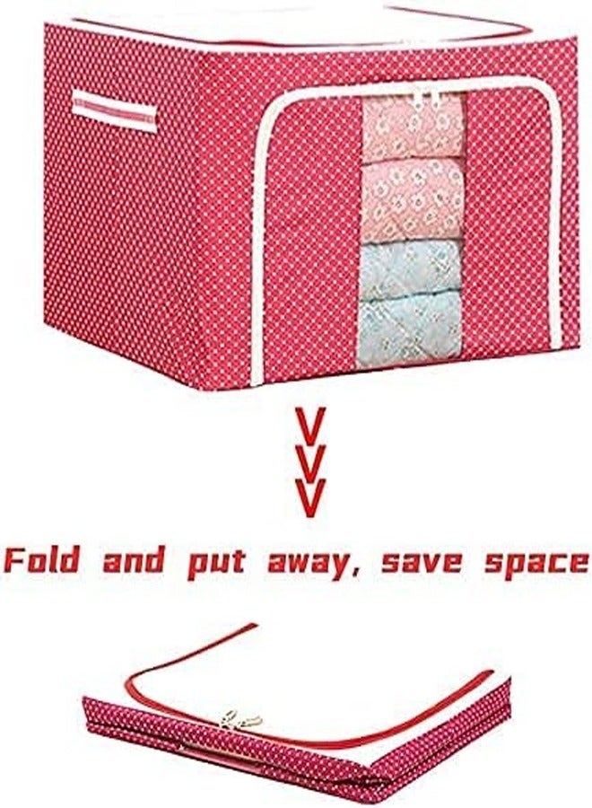 ATM Foldable Fabric Storage Box with Transparent Window – 42x40x60cm - Image 2