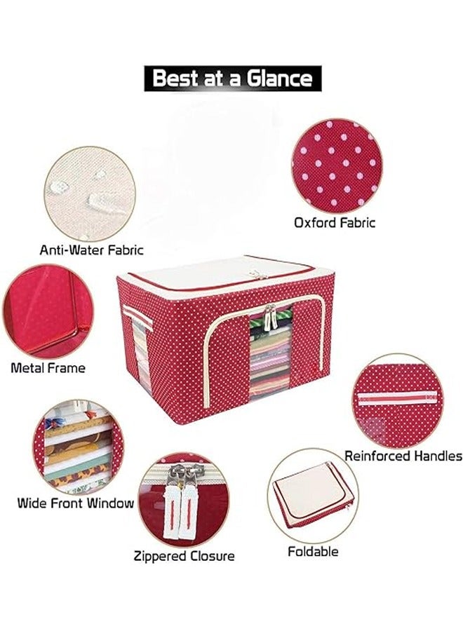 ATM Foldable Fabric Storage Box with Transparent Window – 42x40x60cm - Image 4