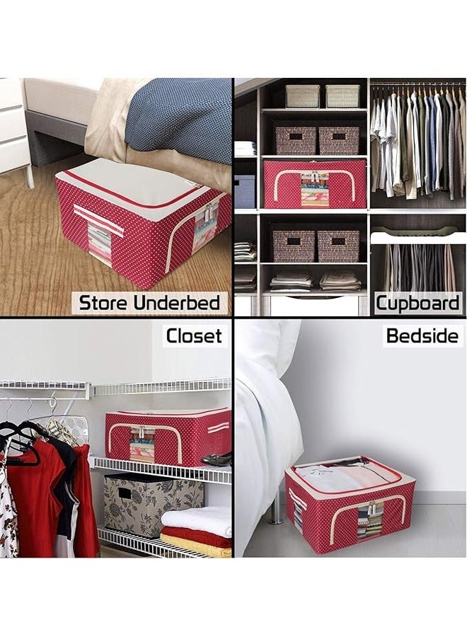ATM Foldable Fabric Storage Box with Transparent Window – 42x40x60cm - Image 5