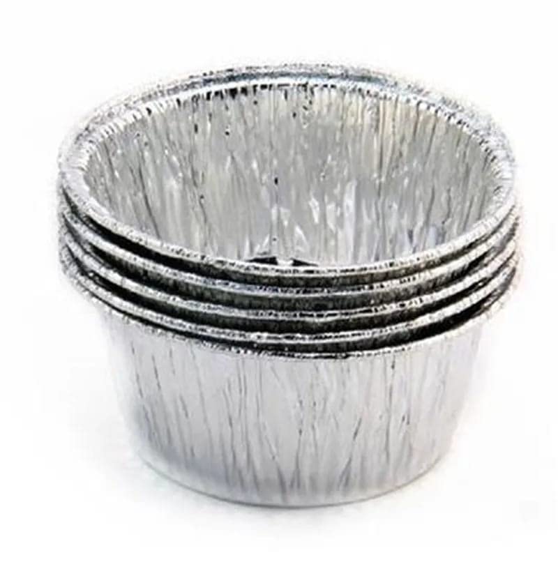 Kunya® Aluminium Foil Disposable Cups Baking Bake Muffin Choco Lava Cupcake Tin Mold Round, 50- Pieces - Image 5