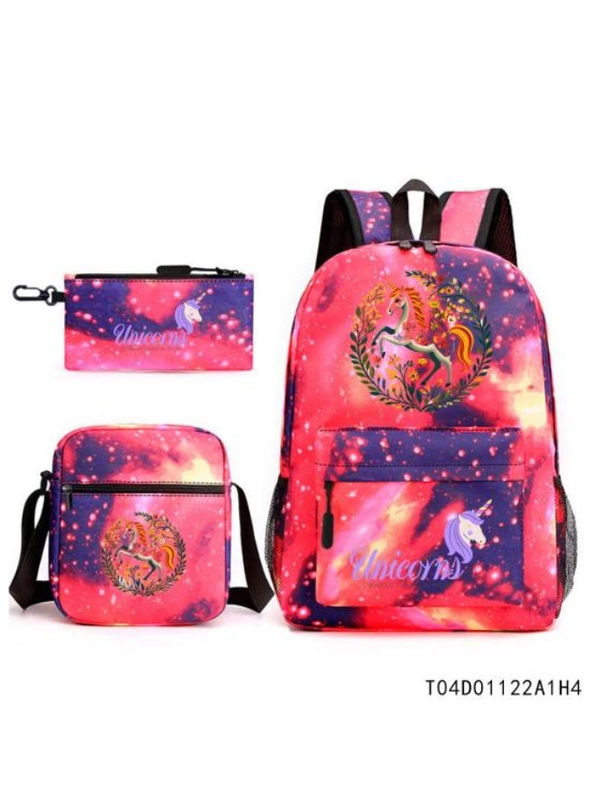 Anime element backpack three-piece set, exquisite design, powerful storage to meet the needs - 810 - Image 1
