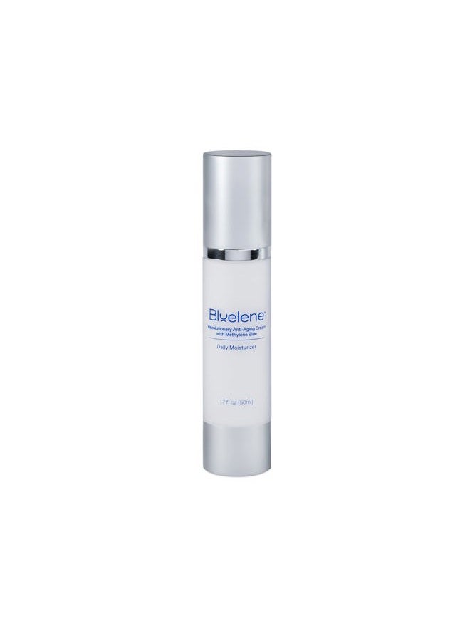 Bluelene Anti Aging Daily Moisturizer, Revolutionary Anti Wrinkle Face Cream with Methylene Blue (50ml) (1.7 Fl Oz). Suitable for Sensitive Skin. - Image 1