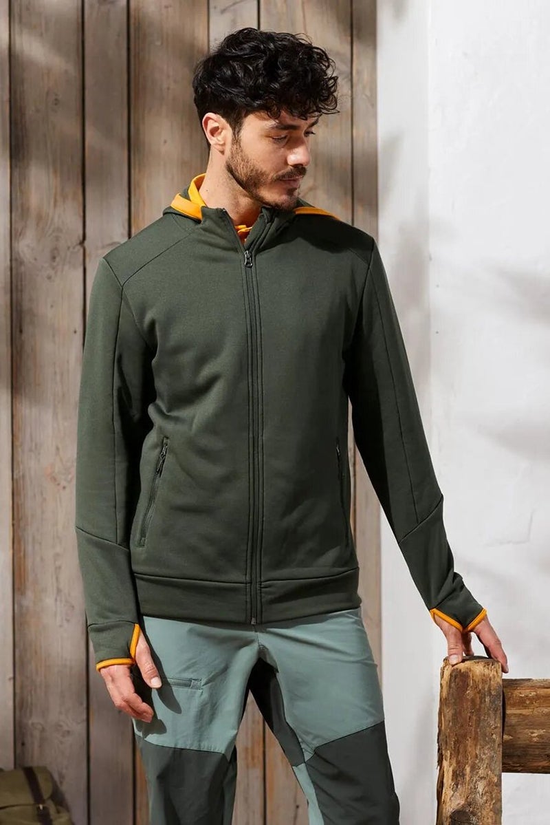 Tchibo Men Sportswear Fit Outdoor Jacket, Olive - Image 1