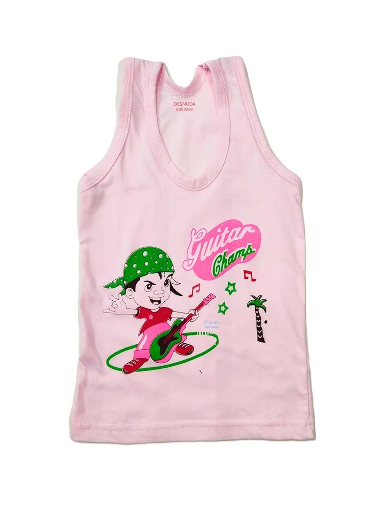 DESNUDA 100% Cotton Unisex Sleeveless Kids Baniyan (Pack of 3) | Vests for Kids | Baby Vests | Sando | Upto 4 Years Boys & Girls | Summer Wear Banyan - Image 4