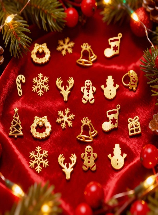 Naler 1200 PCS Tiny Christmas Ornaments for Crafts - 0.2 Inch Metal Embellishments for DIY Crafts, Scrapbooking, Nail Art Accessories, Decorations & Card Making Supplies - Image 4
