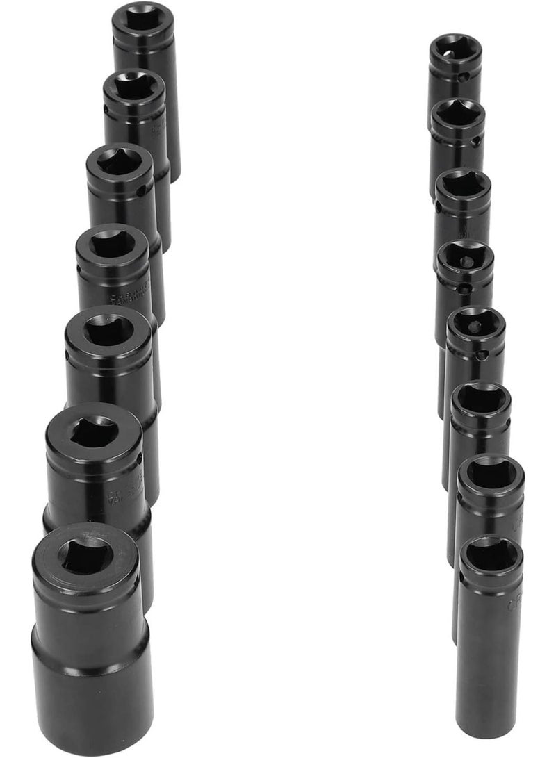 GGOOT Tool Box Tool Kit Tool Set 15Pcs Socket Sleeve Set for Wrench Repair Tool Hardware for Car Maintenance Tool Kits for Home - Image 2