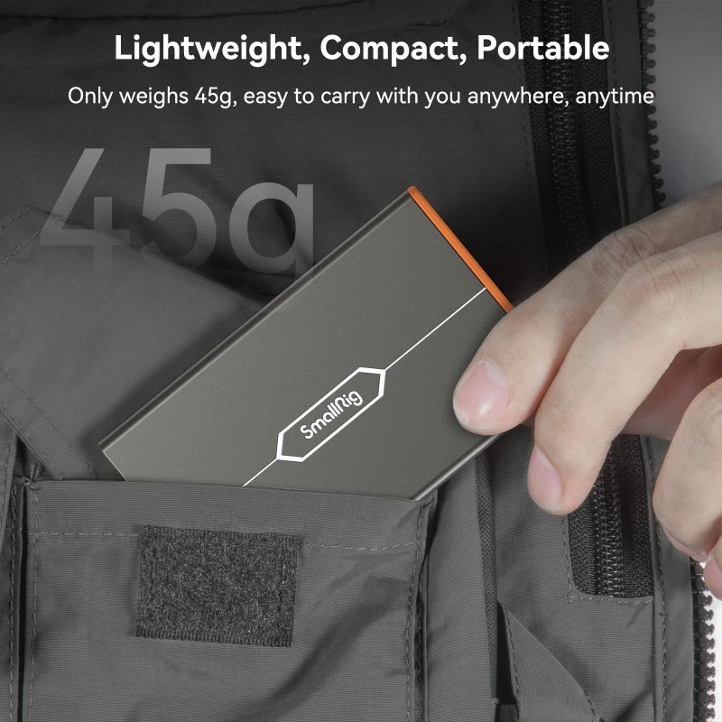 SMALLRIG Memory Card Storage Case SD Card Holder 8 Slots for 2 SD Cards, 2 CFexpress Type-A Cards and 4 TF Cards for Photography Enthusiasts - 4107 - Image 4