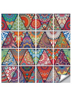 Mandala Style Decorative Tile Stickers, Peel and Stick, 16 Pcs 6 x 6 in Self Adhesive Removable Backsplash, Waterproof for Kitchen, Bathroom, Furniture, Staircase, Home Decor, Retro Art Wall Decals - pzsku/Z02C65F0B46CBF4BCDBEEZ/45/_/1706607451/4a466b6a-8972-4199-bed7-dd48fb05ca21