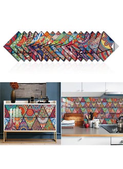 Mandala Style Decorative Tile Stickers, Peel and Stick, 16 Pcs 6 x 6 in Self Adhesive Removable Backsplash, Waterproof for Kitchen, Bathroom, Furniture, Staircase, Home Decor, Retro Art Wall Decals - pzsku/Z02C65F0B46CBF4BCDBEEZ/45/_/1706607455/fcb0d26c-93f1-4d47-8a5b-c1d111907ed6